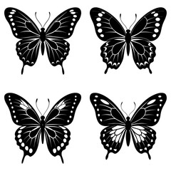 Butterfly Silhouette vector illustration