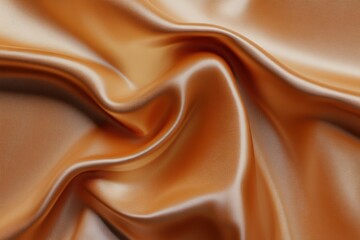 Fototapeta premium Luxurious, flowing folds of golden-toned fabric.
