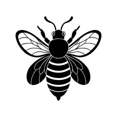 Bumble Bee Silhouette vector illustration