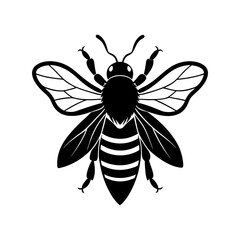 Bumble Bee Silhouette vector illustration