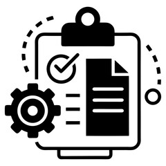 Fototapeta premium This vector set features a glossy round button icon with a clipboard illustrating a document, a file folder icon, and another clipboard icon, all essential symbols for web or print business designs