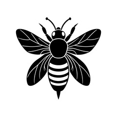 Bumble Bee Silhouette vector illustration