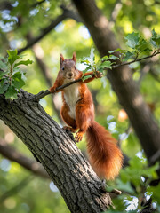 squirrel on a tree