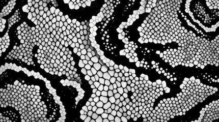 Detailed Animal Skin Texture in Black and White