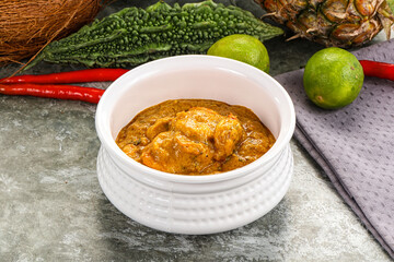 Indian prawn masala with spices