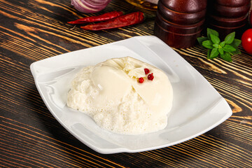 Italian soft young cheese burrata