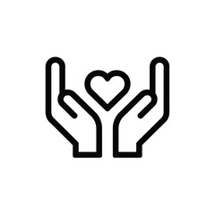 Care and support icon eps