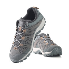 Hiking shoes isolated on white