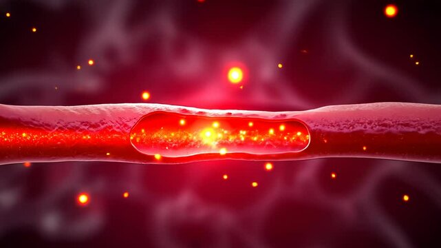 Vascular, blood circulation, vessel health. Circulation improvement. Capillaries constrict under low pressure. Vein elasticity enhances oxygen delivery. Cardiovascular efficiency supports organ