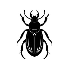 Beetle Silhouette vector illustration
