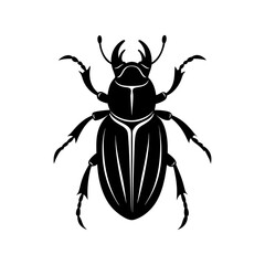 Beetle Silhouette vector illustration