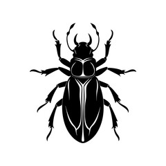 Beetle Silhouette vector illustration
