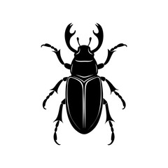 Beetle Silhouette vector illustration