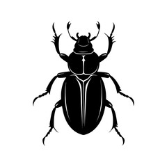 Beetle Silhouette vector illustration