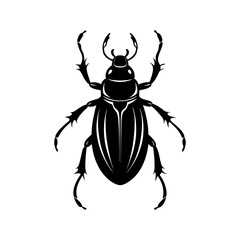Beetle Silhouette vector illustration