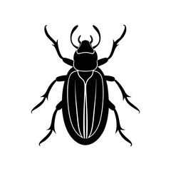 Beetle Silhouette vector illustration