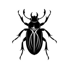 Beetle Silhouette vector illustration