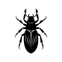 Beetle Silhouette vector illustration