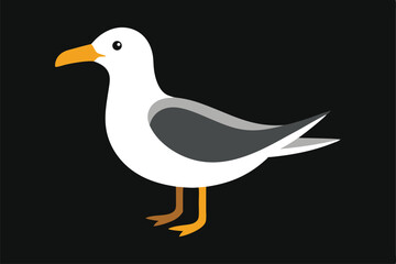a--seagull-vector-art-illustriton-black-baground.eps