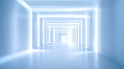 Obraz premium Abstract Light Tunnel Perspective