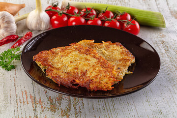 Golden fried potato pancake - Draniki