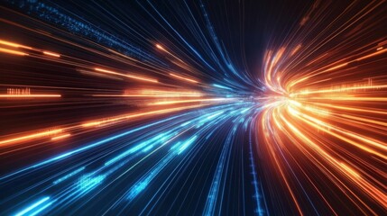 Abstract Digital Speed Tunnel