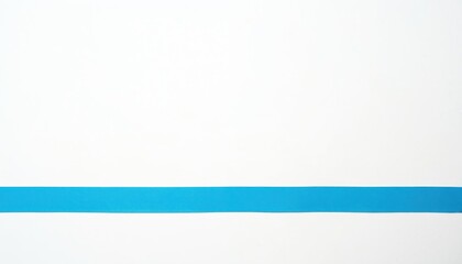 Obraz premium Single blue tape strip on white background. Isolated office supply. Simple graphic design, perfect for product presentation, branding, web design, advertising, UI UX elements. Clear tape on blank