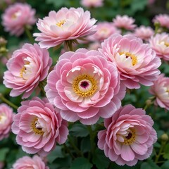Fototapeta premium Pink and white ranunculus flowers