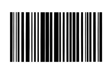 Barcode isolated on transparent background. Png