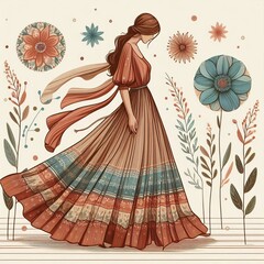 Maxi Skirt bohemian or elegant