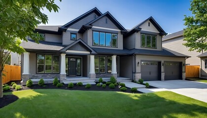 Stylish Modern Home Captured in Real Estate Close-Up