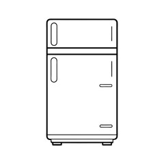 Refrigerator Icon Outline Vector