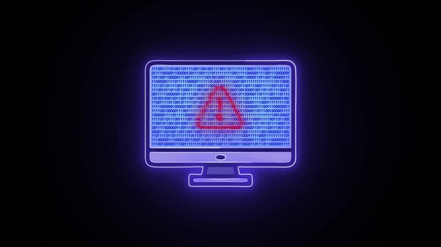 No signal overlay glitch texture footage, Digital message on television or computer screen .
