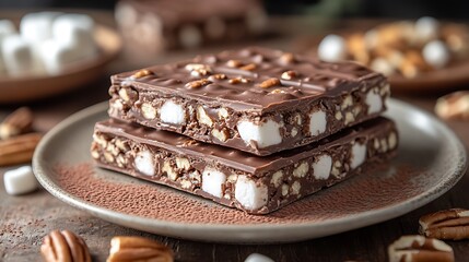 chocolate cake with nuts