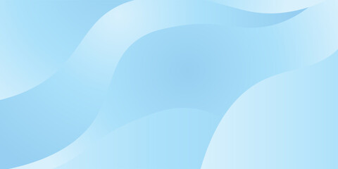 Minimalist banner background. Soft blue gradations. Wavy effect style. Mempis. Eps 10
