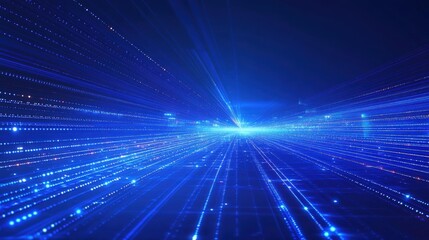 Fototapeta premium Digital Data Stream Technology Futuristic Vision