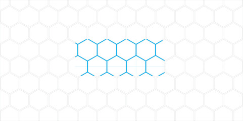 Geometric 3D Hexagonal Honeycomb Pattern Design