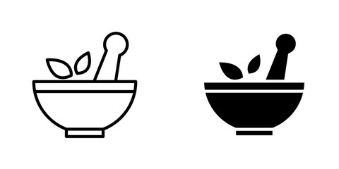 Herbal medicine icon vector solid logo illustration. Flat and line style for graphic design, Website