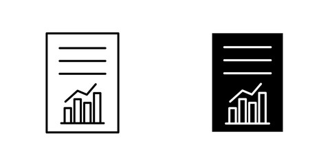 Report icon vector solid logo illustration. Flat and line style for graphic design, Website