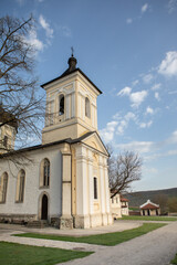 Beautiful rural landscape from the Republic of Moldova. Village life in spring.