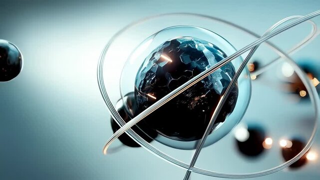 Quantum Atomic Model with Orbiting Electrons