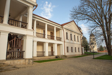 Beautiful rural landscape from the Republic of Moldova. Village life in spring.