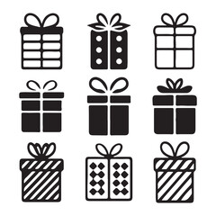  A Vector Set of Gift Boxes
