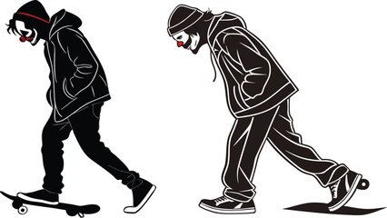 vector illustration of a man and woman