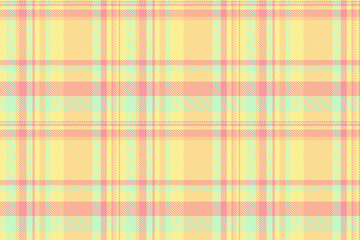Fibrous background plaid pattern, repetitive texture textile seamless. Scrapbooking check vector fabric tartan in yellow and orange colors.