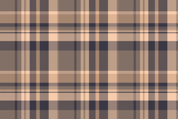 Brand pattern texture background, rustic plaid tartan fabric. Trade textile check vector seamless in pastel and orange colors.