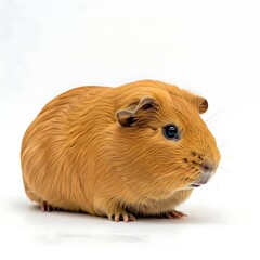 Fototapeta premium guinea pig on white background
