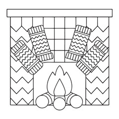 Comfy Patterns Coloring Pages for Adults and Kids, Bold and Easy Coloring Page, Simple and Big Designs, Line Art Victor Illustration, Black and White 