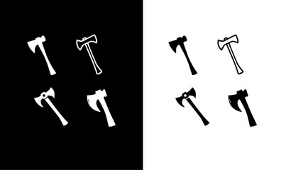 axe silhouette set vector illustration, design, vector, art, black, art, vector, design, symbol, icon, illustration, abstract, black, white, concept, silhouette, silhouette, icons, logo, axe, set, 