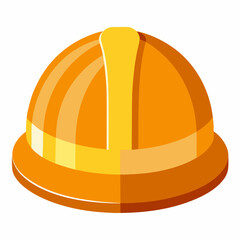 Yellow Safety Helmet With Black Stripes For Industrial Work Sites